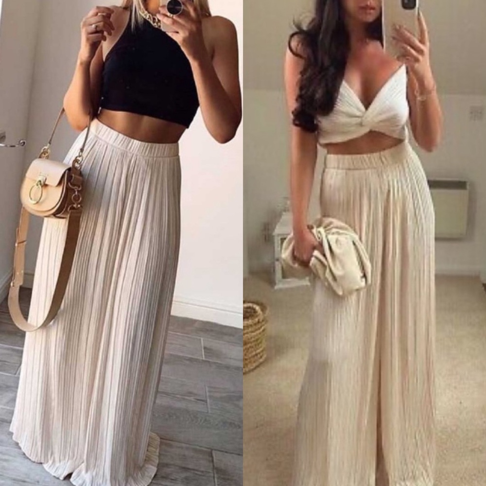 Zara pleated flowy pants - Picture 4 of 16